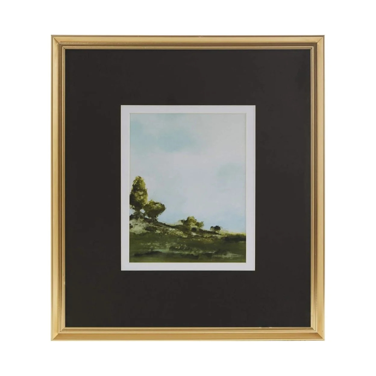 Martha Stewart Across The Plains 1 Framed Glass Wall Art Double Mat MT95G-0029 By Olliix | Walmart (US)