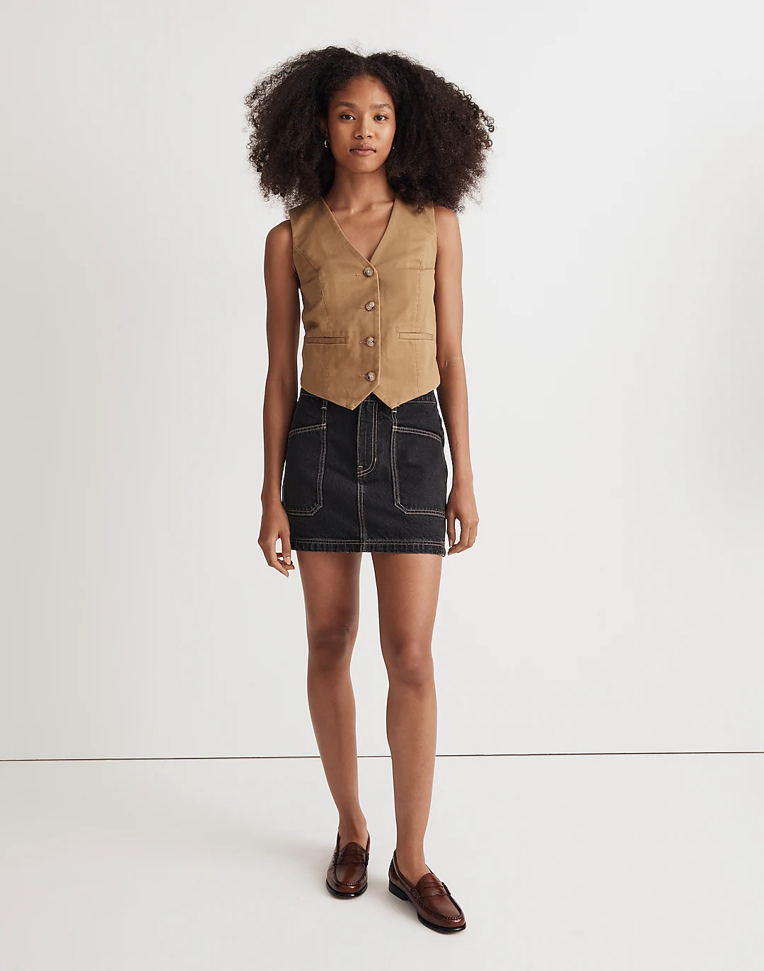 Button-Front Vest in (Re)generative Chino | Madewell