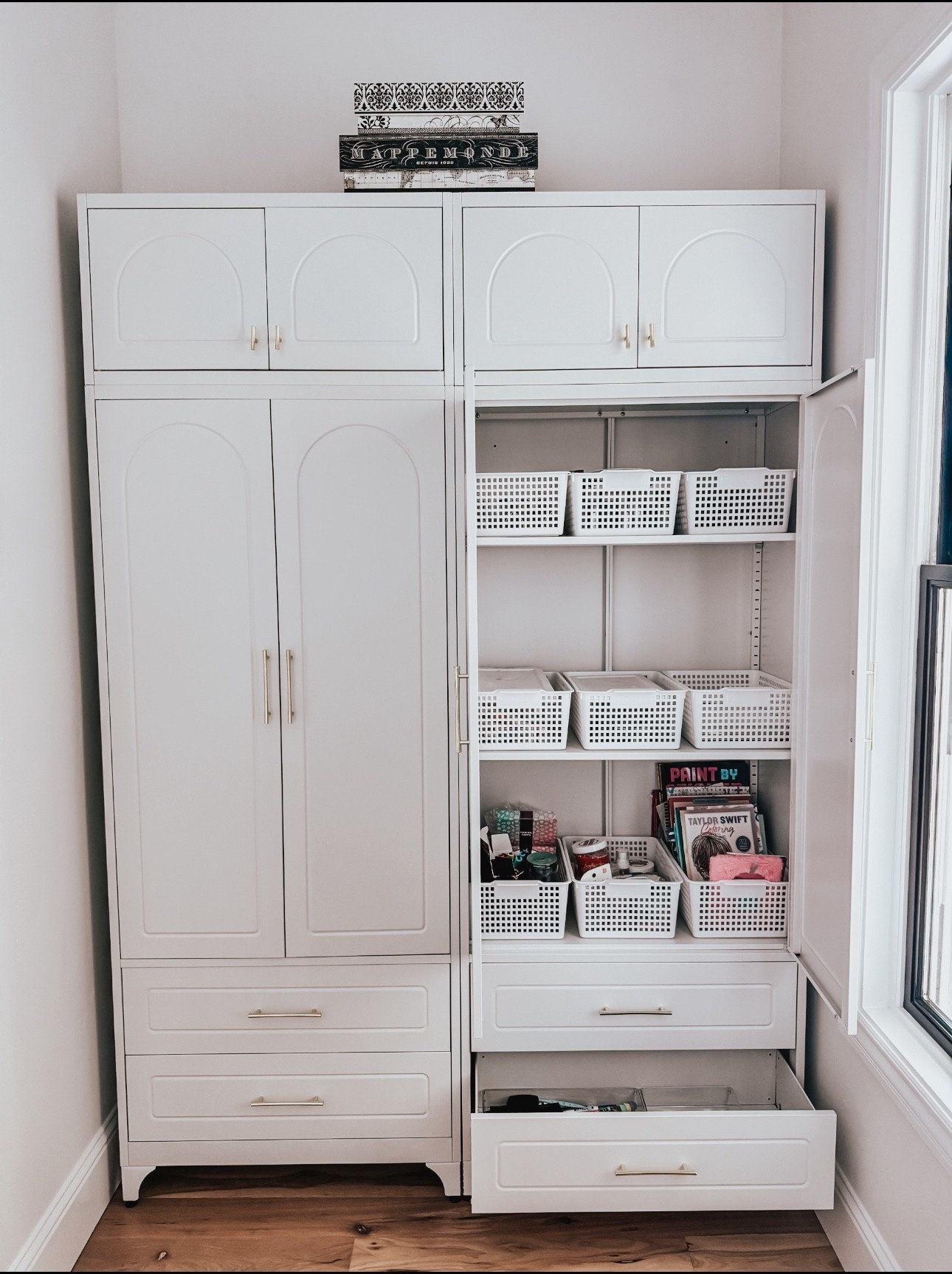 Loving these storage cabinets for my kids art and school supplies 

#LTKHome