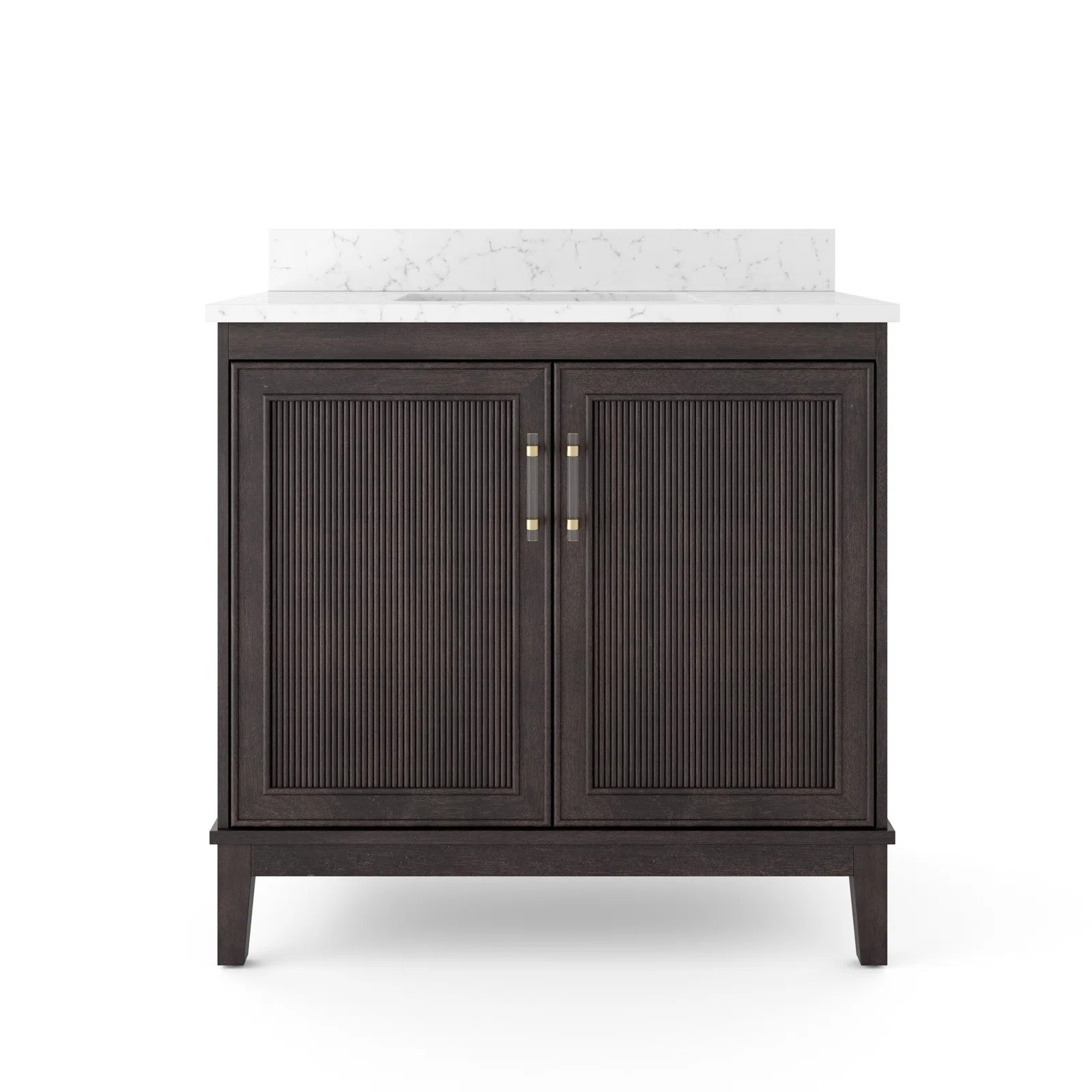 Winston Porter Sianni 36'' Single Bathroom Vanity with Engineered Quartz Top & Reviews | Wayfair | Wayfair North America