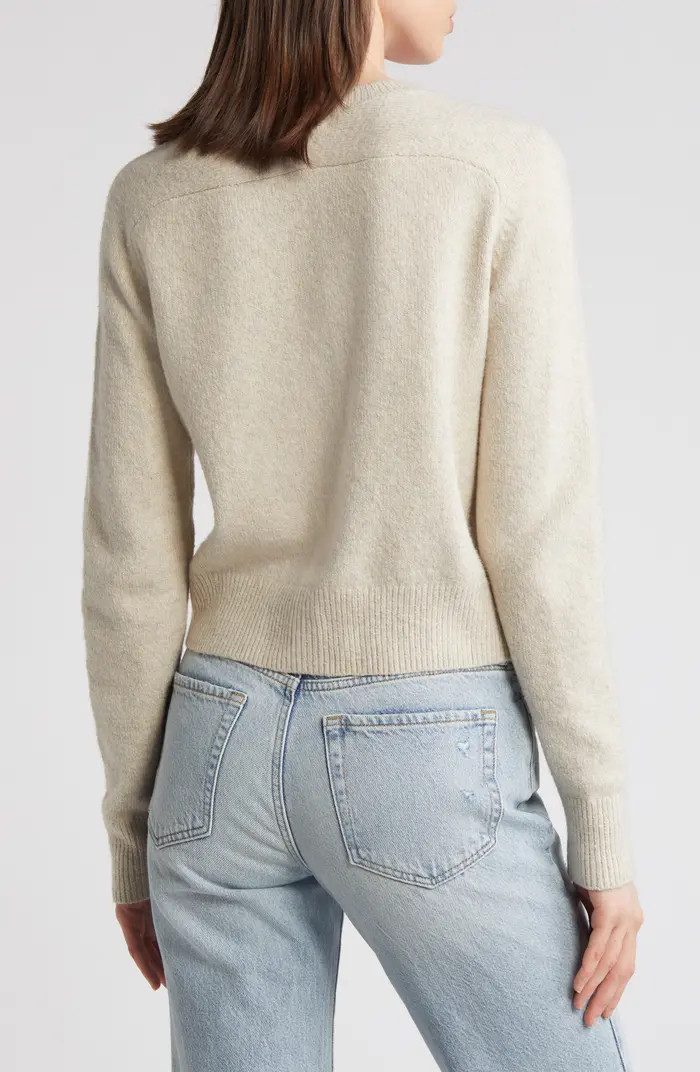 Treasure & Bond Crewneck Cotton Blend Cardigan | Nordstrom | Nordstrom