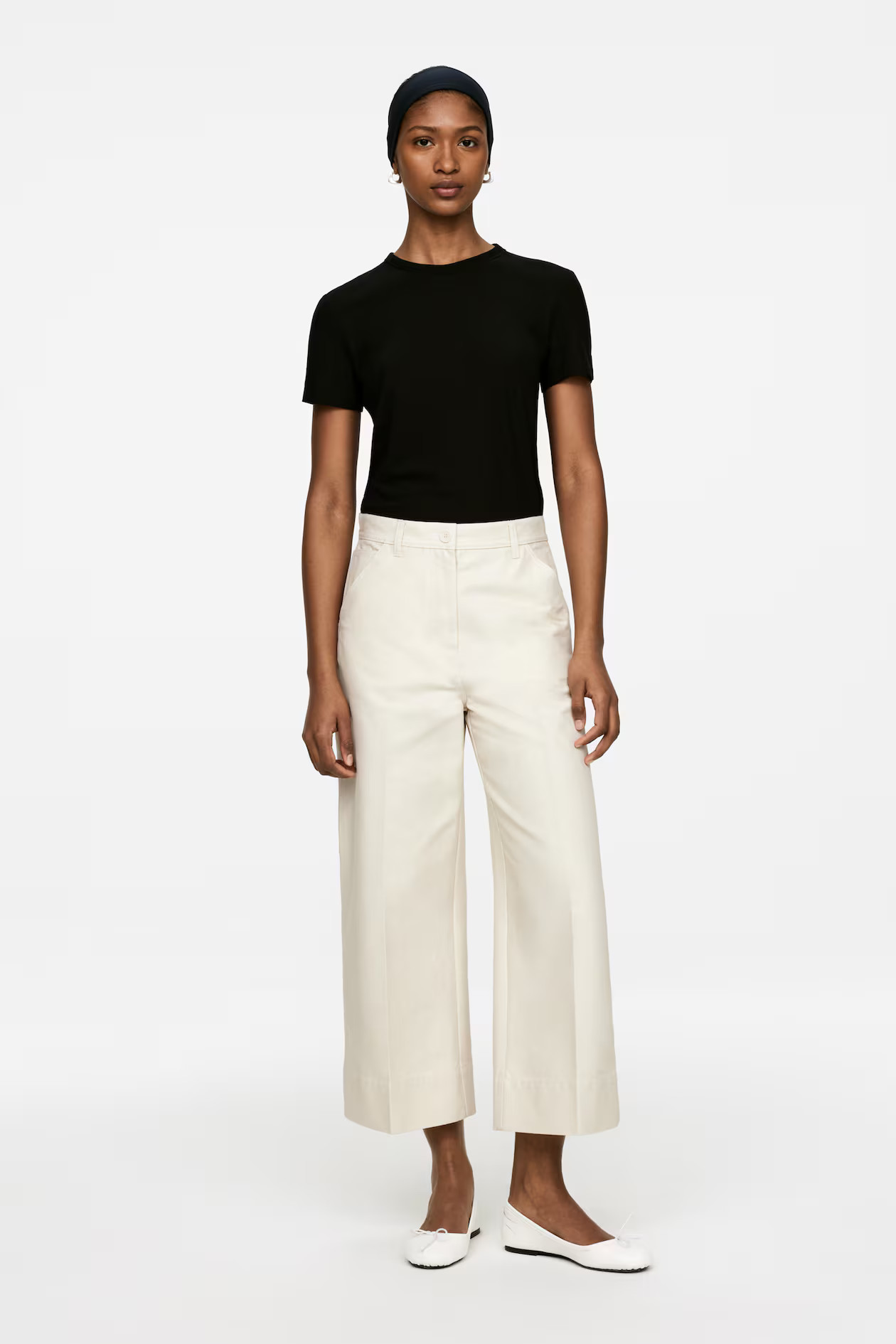 PANTALONES DE ALGODÓN CROPPED | H&M (FR, IT, ES, PT, BE)