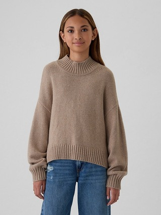 Kids CashSoft Oversized Mockneck Sweater | Gap (US)