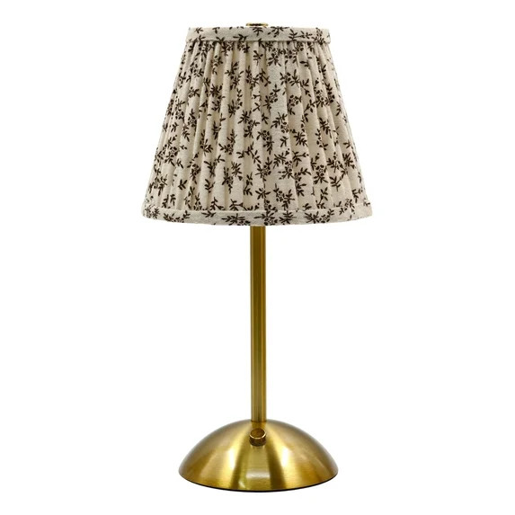 Home Decor Collection Sterling & Noble Home Cream Floral Rechargeable Table Lamp | Walmart (US)