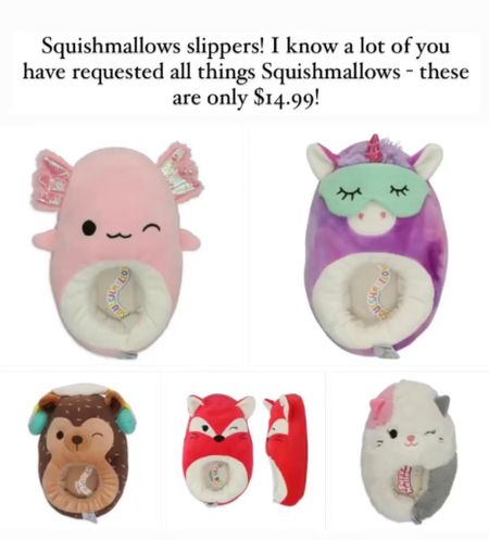 These Squishmallow slippers make the perfect gift idea for kids! 

#LTKkids #LTKsalealert #LTKHoliday