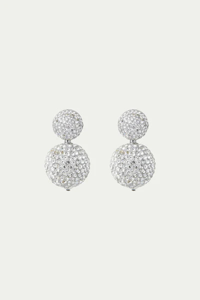CRYSTAL PAVÉ DROP EARRINGS | Trina Turk