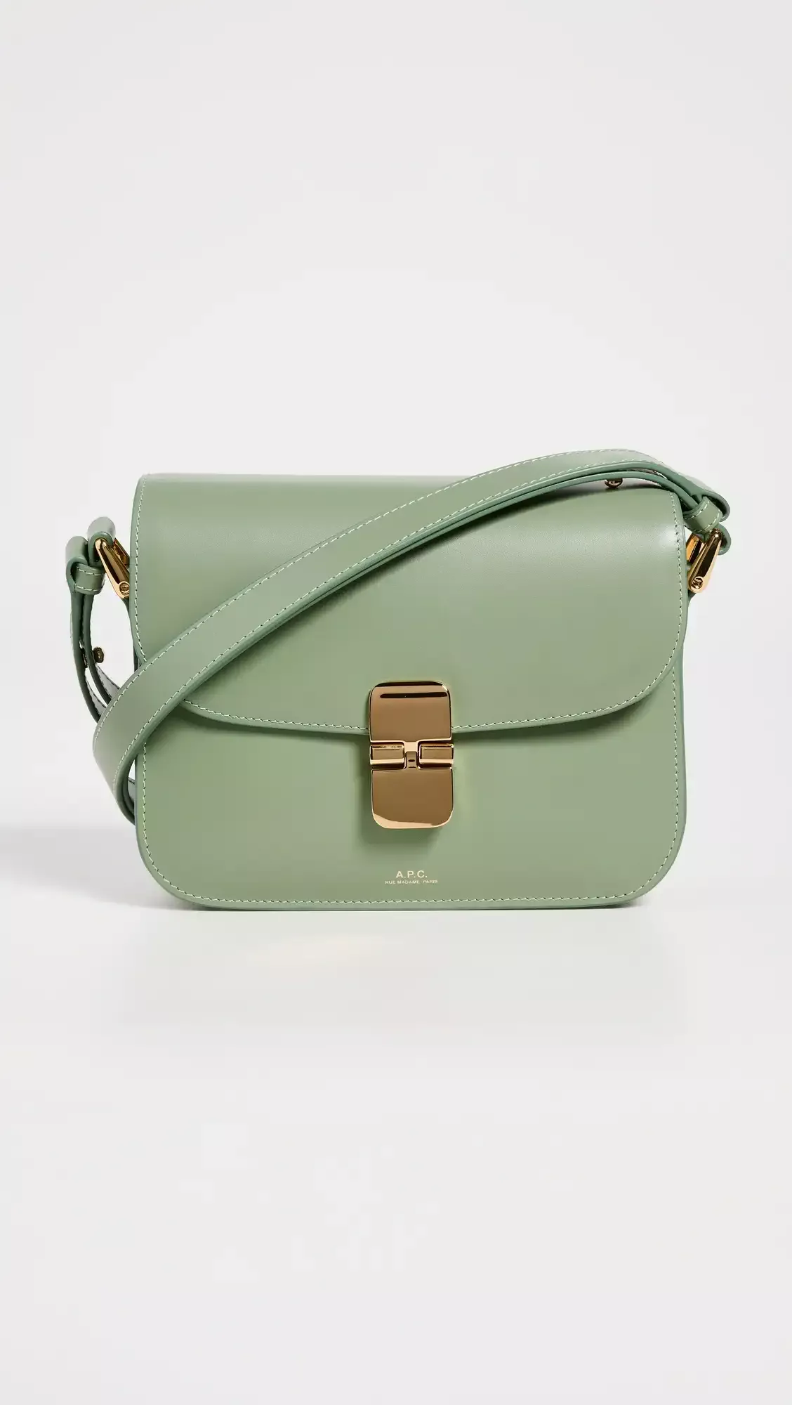 A.P.C. Grace Croc Small Leather Bag curated on LTK