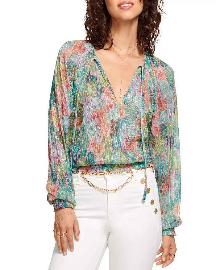 Hawkins Printed Tie Neck Top | Bloomingdale's (US)