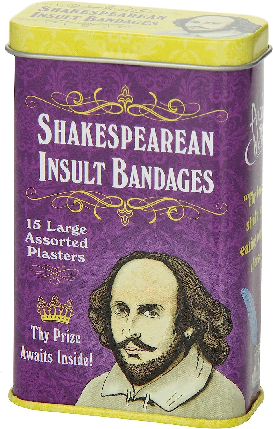 Accoutrements 12389 Shakespearean Insult Bandages | Amazon (US)