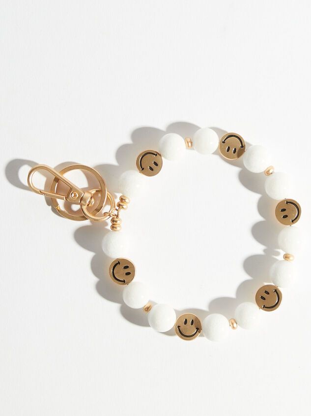 Smiley Face Bracelet Keychain | Altar'd State