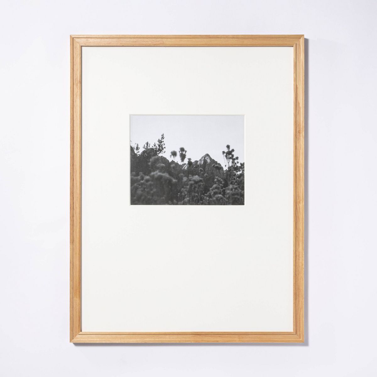 18" x 24" Matted to 8" x 10" Gallery Frame Natural Wood - Threshold™ designed with Studio McGee | Target