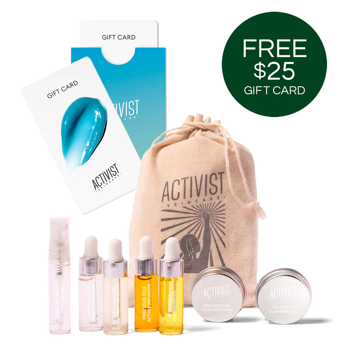 Trial & Travel Kit + Free $25 Gift Card | Activist Skincare