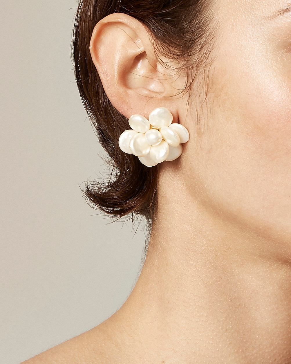 Flower pearl stud earrings | J. Crew US