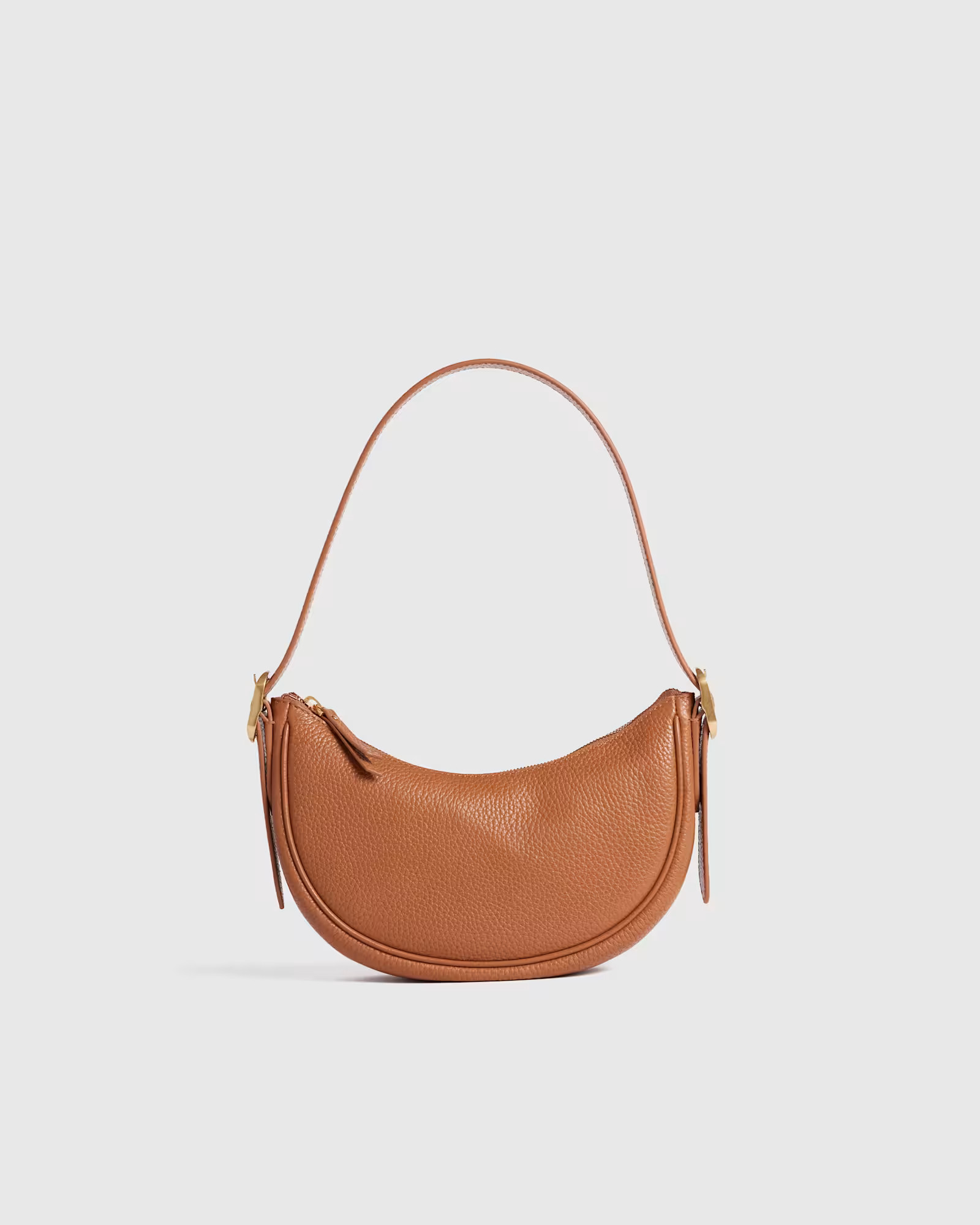Italian Leather Mini Crescent Shoulder Bag | Quince
