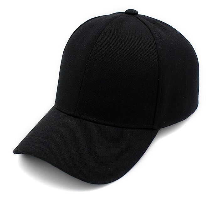 Top Level Structured Classic Plain Baseball Cap Unisex Hat Adjustable Velcro Max Comfort | Amazon (US)