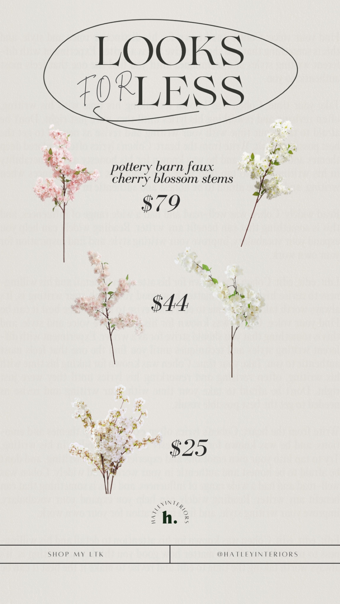 cherry blossom faux stems! 
easiest way to start transition to spring 💐🌷🌸

faux florals, fake flowers, faux florals, faux flowers, pottery barn dupe, spring decor, home decor 

#LTKhome #LTKSeasonal #LTKfindsunder50
