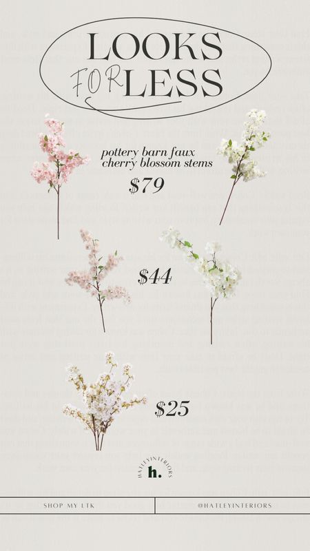 cherry blossom faux stems! 
easiest way to start transition to spring 💐🌷🌸

faux florals, fake flowers, faux florals, faux flowers, pottery barn dupe, spring decor, home decor 

#LTKhome #LTKSeasonal #LTKfindsunder50