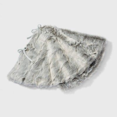 48in Gray Faux Fur Christmas Tree Skirt - Wondershop™ | Target