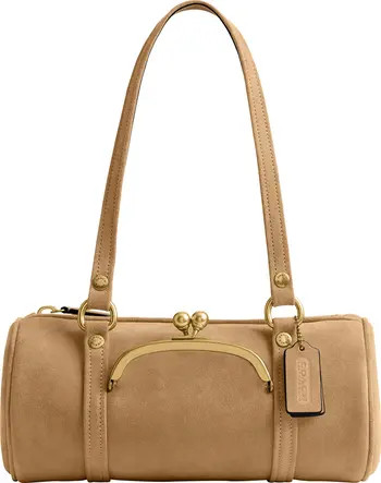 Kisslock 28 Leather Barrel Bag | Nordstrom