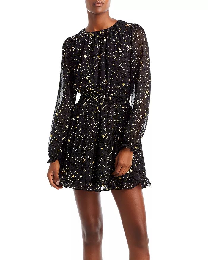 Metallic Stripe Star Print Mini Dress - 100% Exclusive | Bloomingdale's (US)