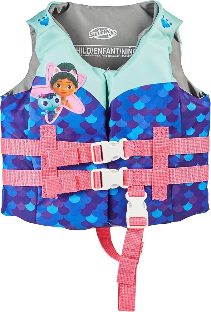 SwimWays Gabby's Dollhouse Swim Trainer Life Jacket, US Coast Guard Approved Life Vest Kids Swim ... | Amazon (US)
