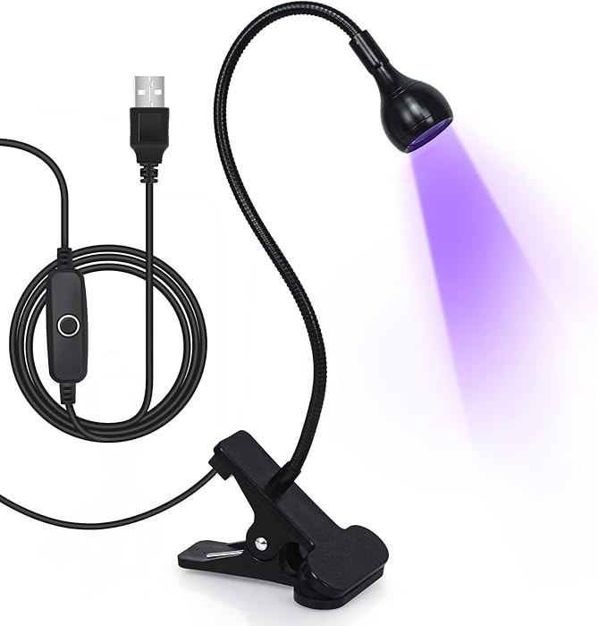 AORAEM Nail Lamp LED Nail Manicure Light Nail Polish Curing Lamps with Black Gooseneck and Clamp ... | Amazon (US)