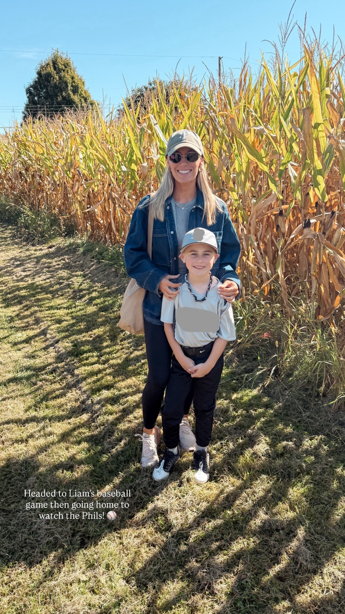 Target fall outfit . My new fall bag is perfect for carrying the essentials when going to baseball & softball games. Very trendy! Love this oversized dark jean jacket. So cozy. Linking my favorite Amazon leggings too! 

#LTKStyleTip #LTKFindsUnder50 #LTKSeasonal
