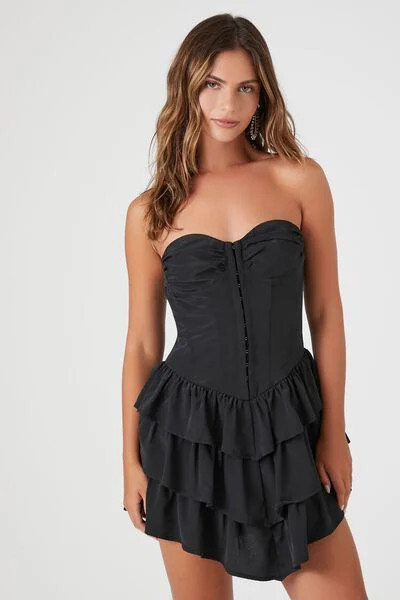 Corset Ruffle Strapless Mini Dress | Forever 21 (US)
