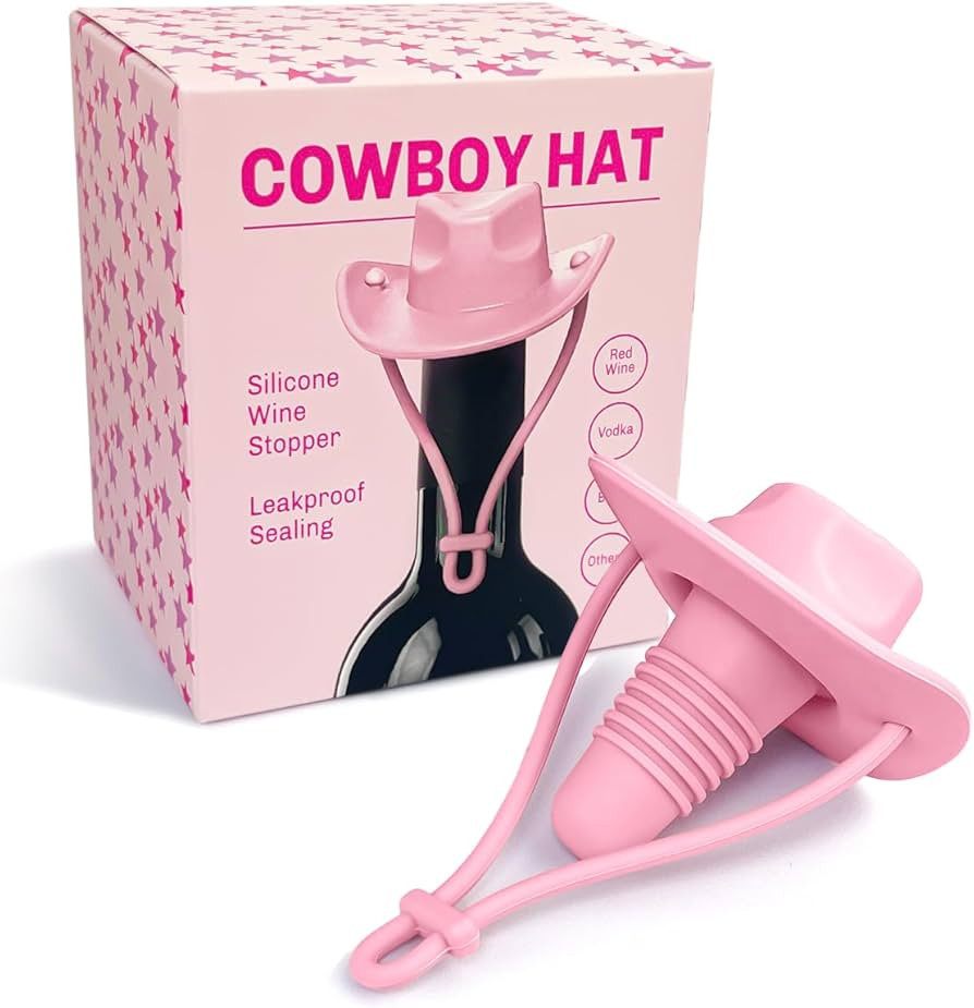 Cowgirl Hat Silicone Wine Stoppers,Christmas Stocking Stuffers Kitchen Gadgets Gifts for Women,Fu... | Amazon (US)