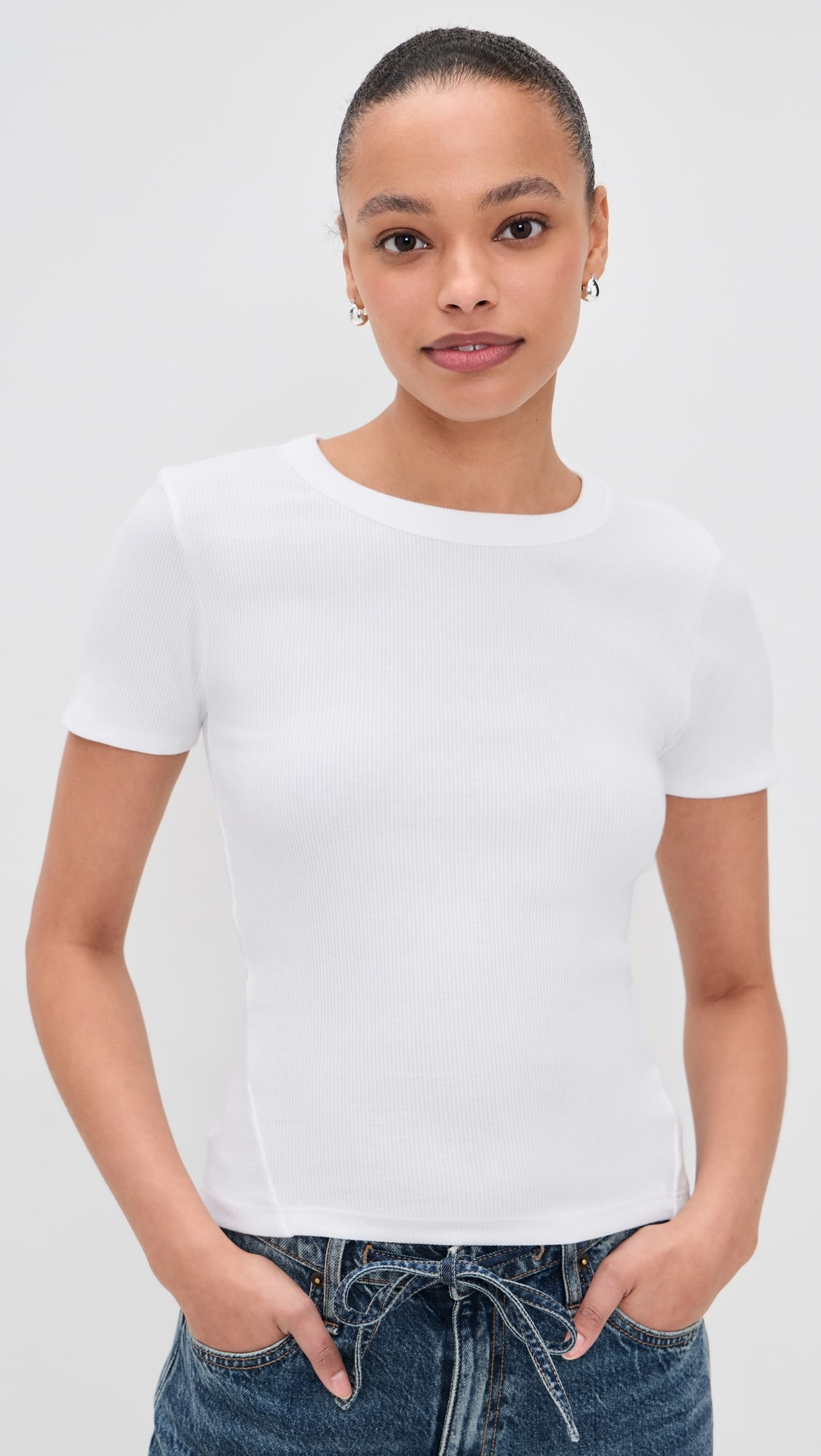 The Essential Rib Short Sleeve Crew Tee | Shopbop