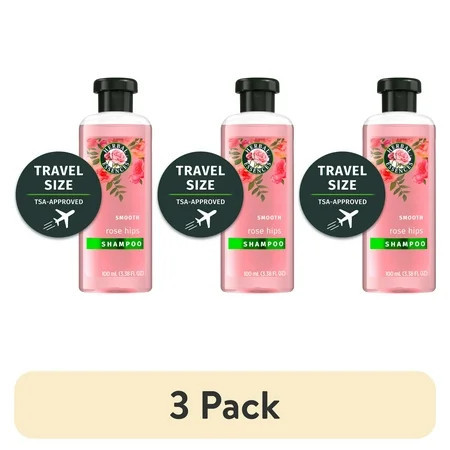 (3 pack) Herbal Essences Rose Hips Smooth Shampoo All Hair Types 3.38 fl oz Travel Size | Walmart (US)