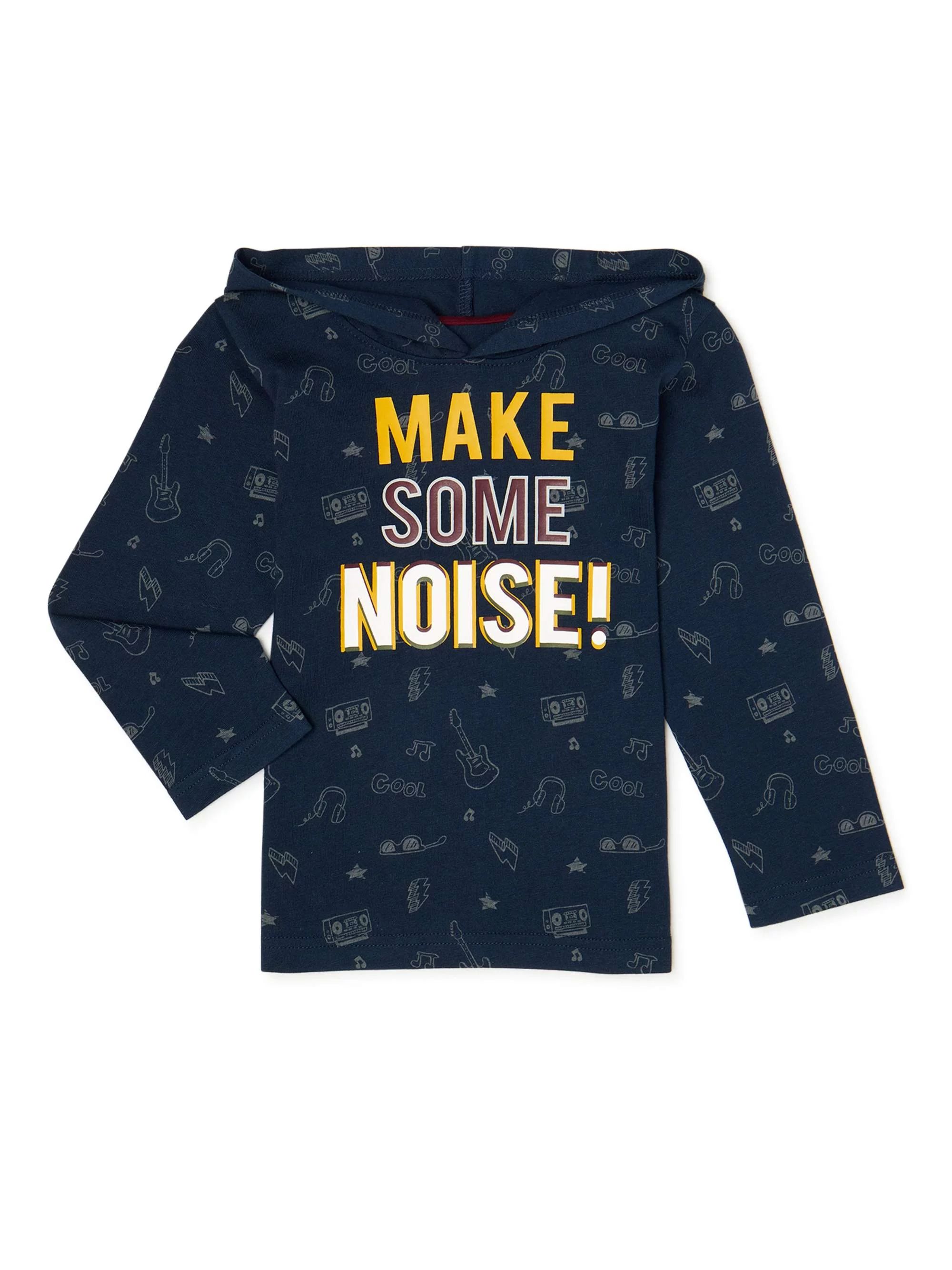 Garanimals Toddler Boys' "Ready, Set, Go" Long Sleeve Hooded T-Shirt | Walmart (US)