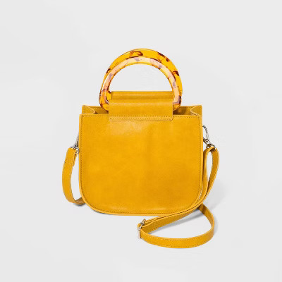 Crossbody Bag With Tortoise Handles - Wild Fable™ Yellow | Target