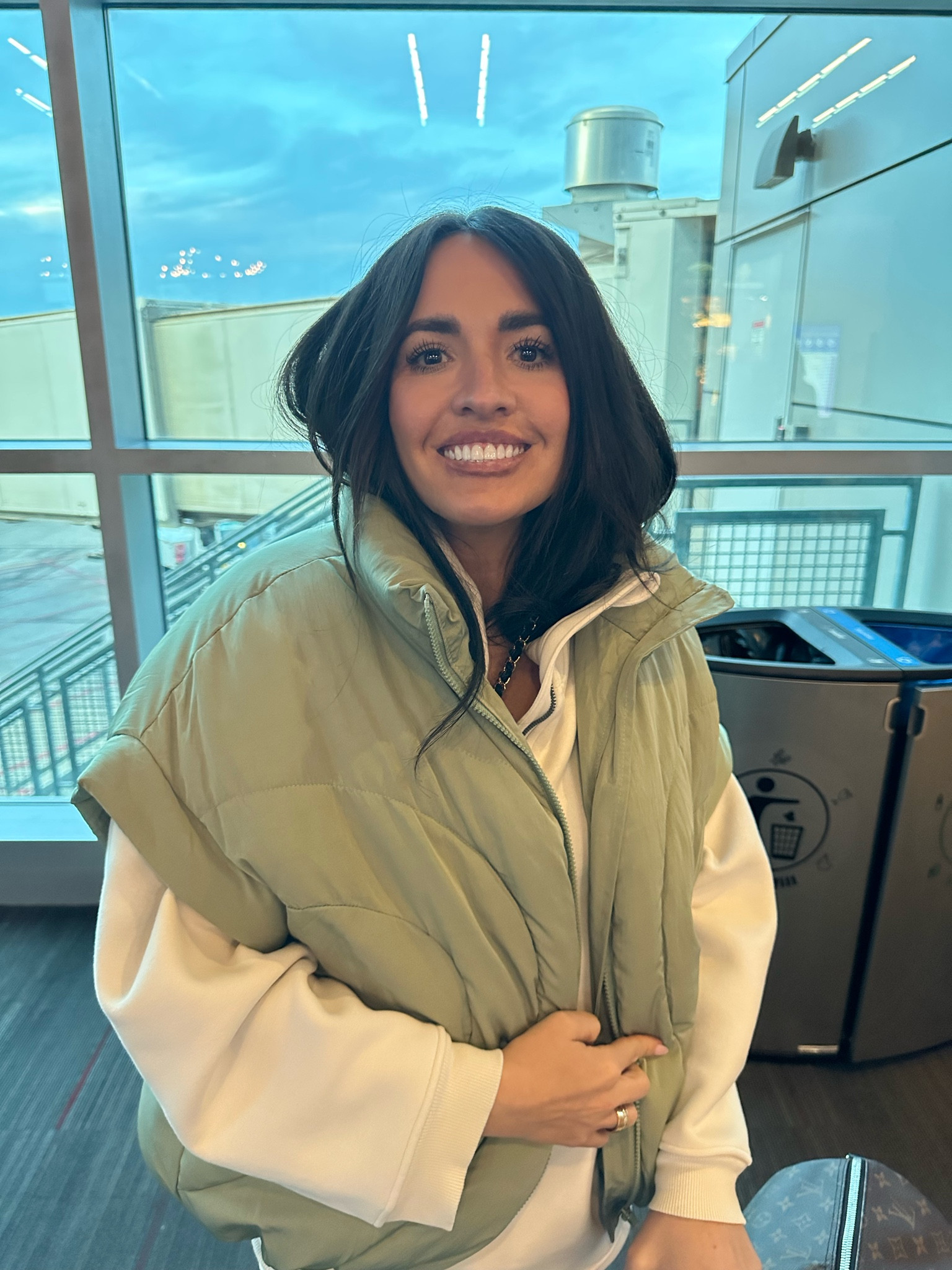 Puffer vest and lulu pullover 

#LTKfit #LTKtravel #LTKstyletip