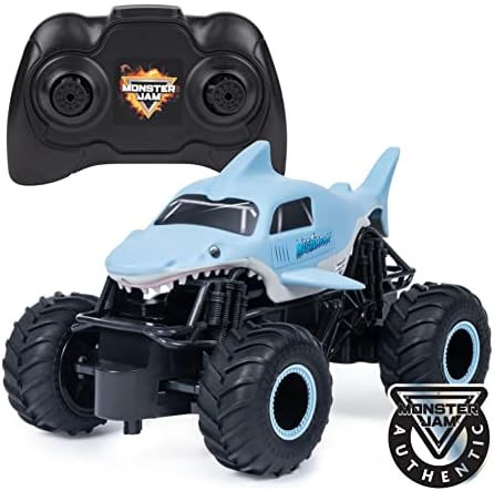Monster Jam, Official Megalodon Remote Control Monster Truck, 1:24 Scale, 2.4 GHz, for Ages 4 and... | Amazon (US)