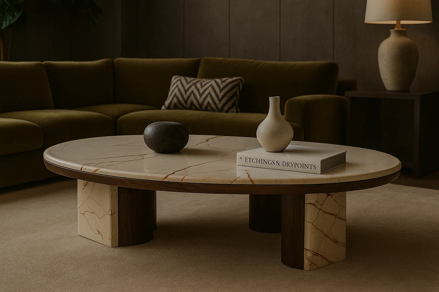 Hokku Designs Canyon Marble Coffee Table - Wayfair Canada | Wayfair North America