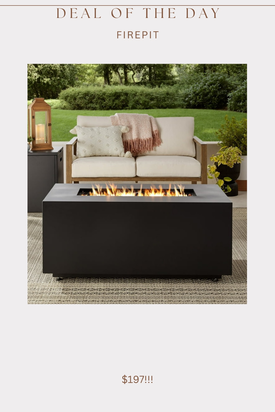 Brand new Walmart outdoor fire pit!! Amazing price!

#LTKHome #LTKSeasonal #LTKSaleAlert