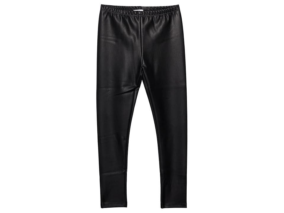 Splendid Littles Faux Leather Leggings (Toddler/Little Kids) (Black) Girl's Casual Pants | Zappos