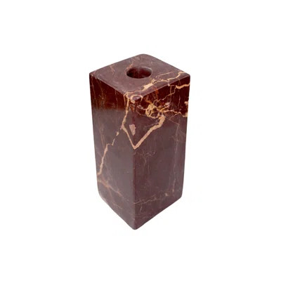 Red Levanto Sq. Candle Holder Lg. | Joss & Main