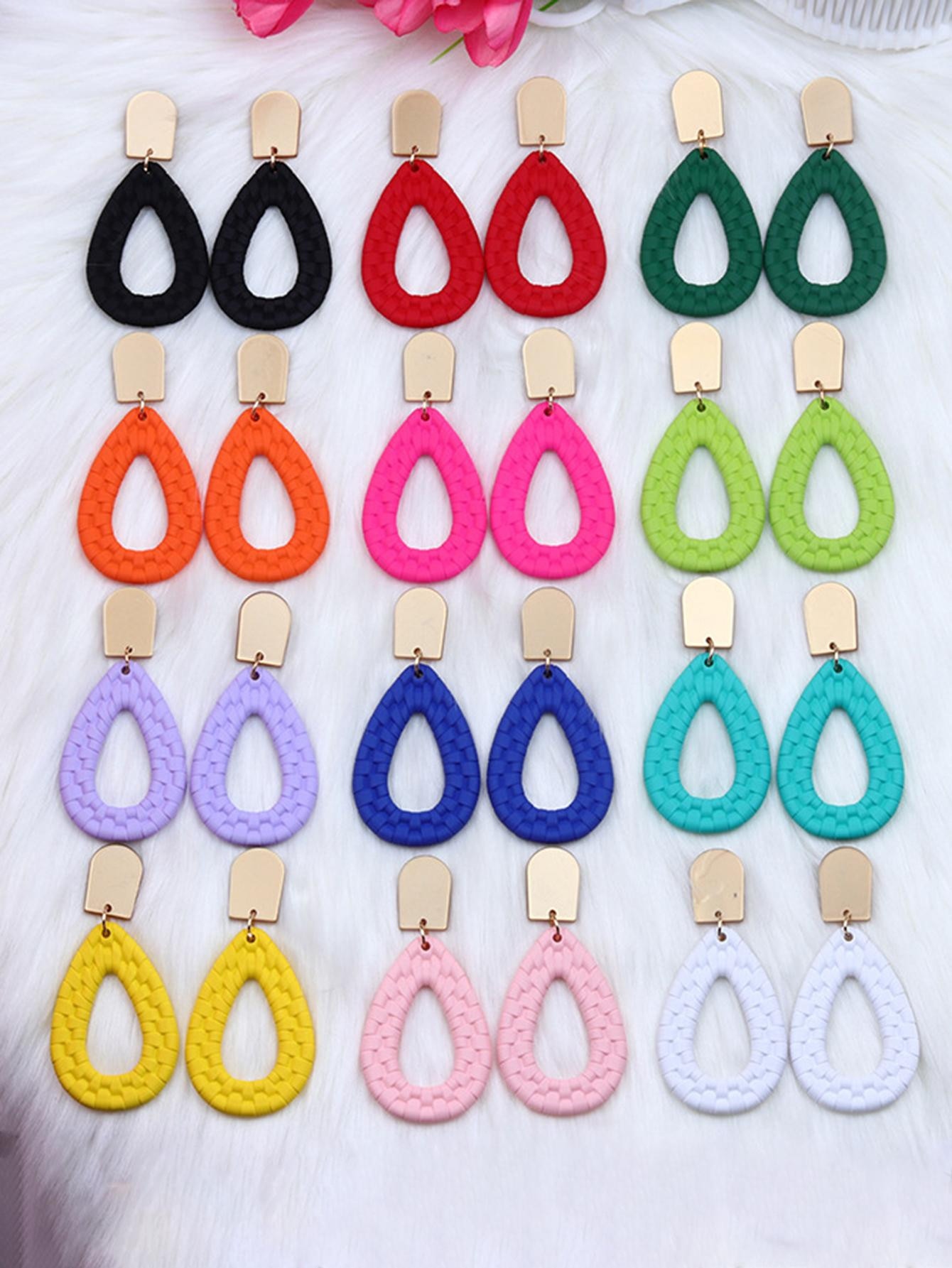 1 paar waterdruppel oorbellen | SHEIN