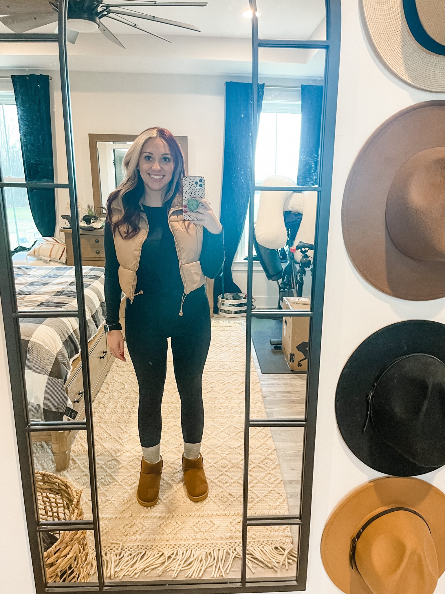 Cropped puffer vest, body suit, maternity leggings and ultra mini Ugg dupes. (I linked my favorite non-maternity leggings and a cute full bodysuit/catsuit) Amazon Finds

#LTKbump