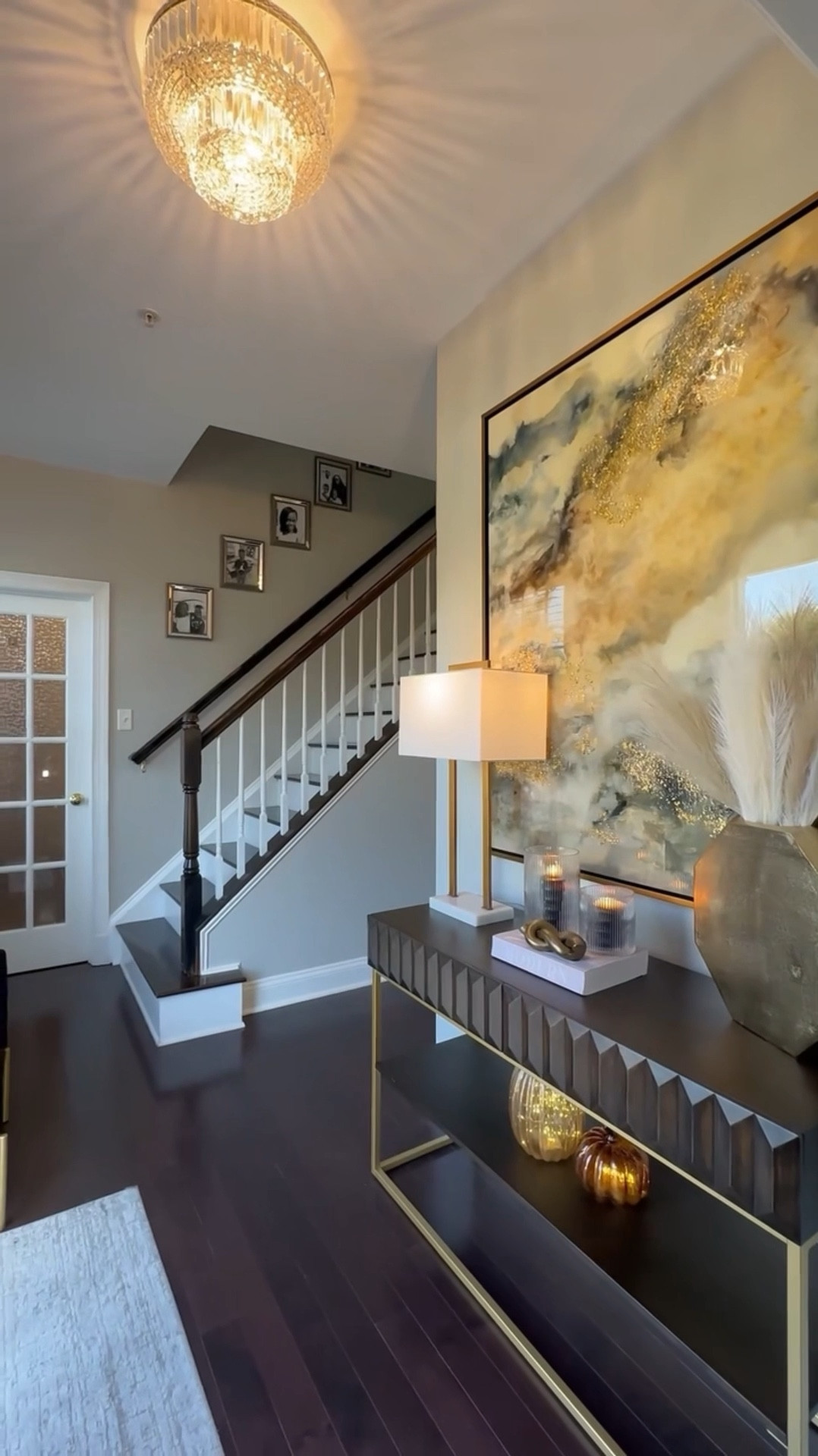 Entryway fall refresh 🍂 Shop my gorgeous console table on sale now ⬇️ #falldecor #foyer #entrywaydecor 

#LTKSaleAlert #LTKHome