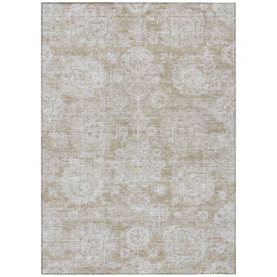 Addison Rugs Chantille ACN634BG 8 X 10 (ft) Beige Indoor/Outdoor Geometric Machine Washable Area ... | Lowe's