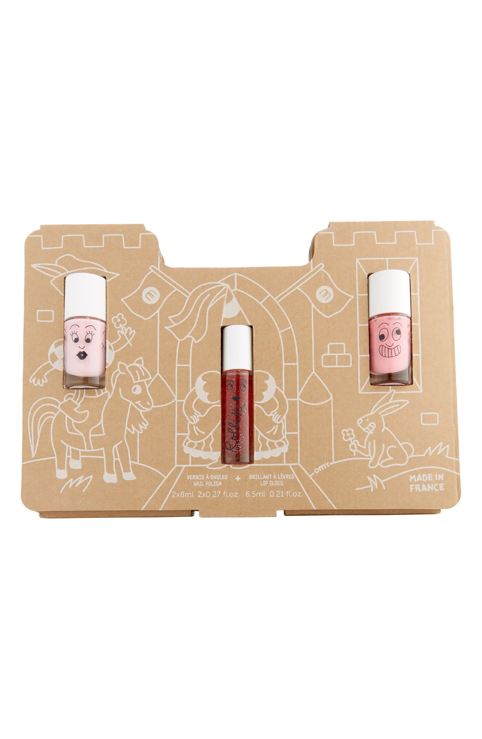 Princess Castle Story Water-Based Nail Polish & Lip Gloss Set | Nordstrom
