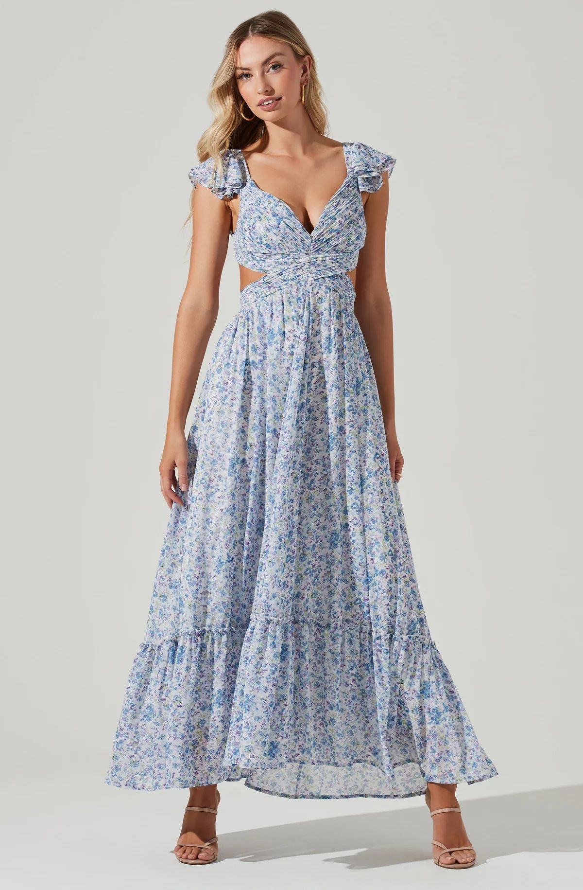 Primrose Floral Strappy Back Maxi Dress | ASTR The Label (US)