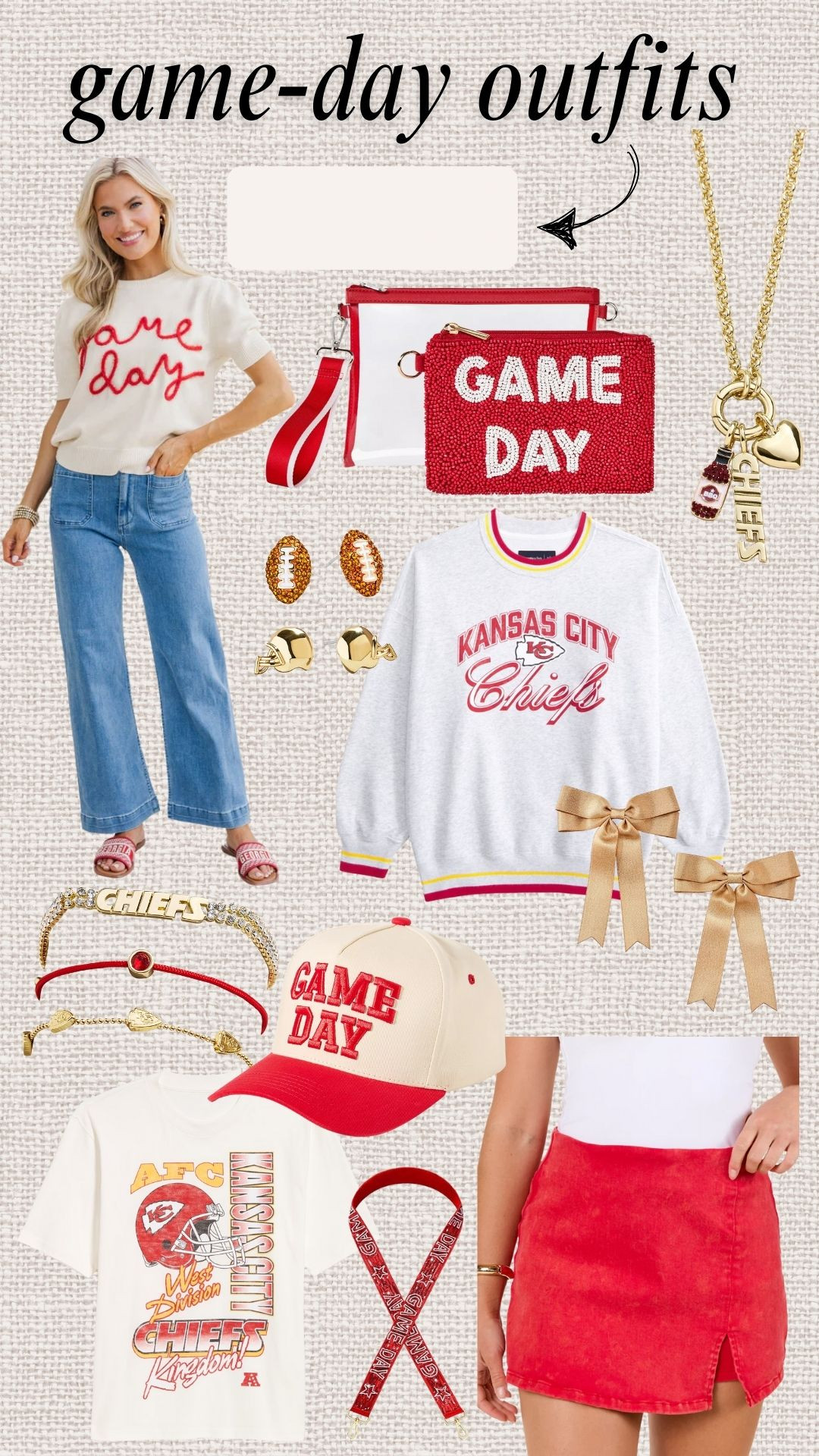 Red NFL Game-day Outfits and Football style 🏈 

#LTKSaleAlert #LTKStyleTip #LTKFindsUnder50