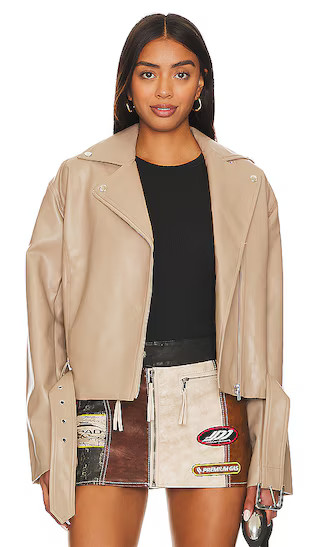 Daxton Faux Leather Jacket | Revolve Clothing (Global)