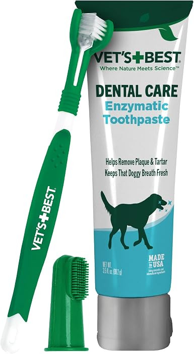 Vet's Best Dog Toothpaste & Toothbrush Dental Care Kit, With Brush 3.5 oz | Amazon (US)