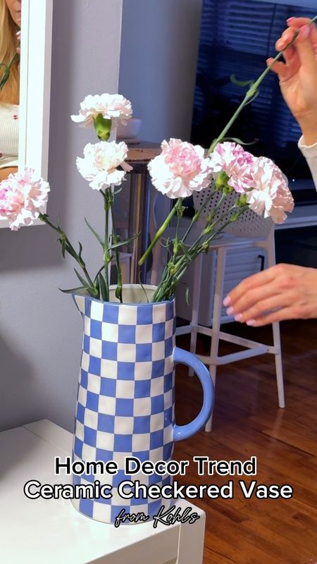 We love giving our homes a much-needed spring refresh, and @Kohls makes it so easy to find everything we need to bring the bright, airy vibes! This blue ceramic checkered vase is a versatile home staple, especially if you are in love with grandmillennial style. #kohlspartner #kohlsfinds #ad

#LTKhome #LTKsalealert