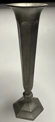 Vintage Pewter Bud vase Hand Cast 6” Tall Leonard Brand | eBay US